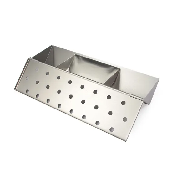 Grill smoke box stainless Steel bbq smoker box V-Shape Smoker Box For Gas Grill Wood Chips