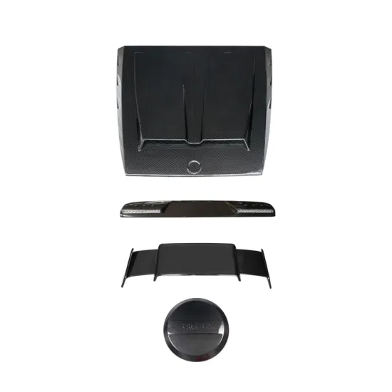 4pcs/Sets Dry Carbon Fiber Spare Tyre Cover & Accessories for Mercedes-Benz G Class W464