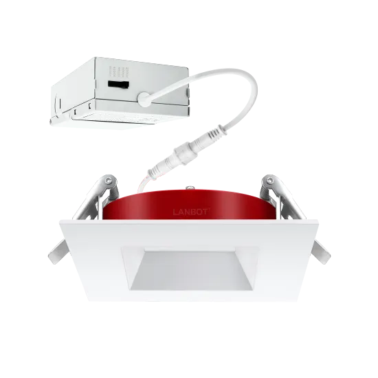 Hot Sale: High-Quality IP44 Square CRI90 Fireproof LED Downlight - 4 Inch Ceiling Recessed, Available in 10W and 13W, Ideal Indoor Down Light Spotlight