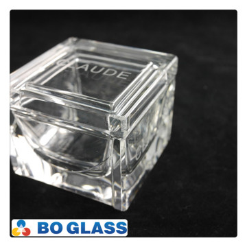 crystal glass jewel box,jewel case,chocolate glass box for home decoration