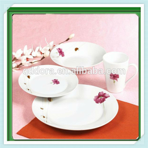 Round Shape Ceramic Dinner Set, 16pcs Porcelain Dinnerware, Tableware