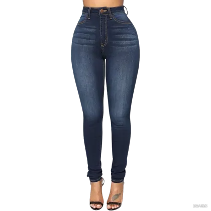 Hot Selling High Waisted Skinny Stretch Butt Lifting Jeans Slim Fit Denim Pants