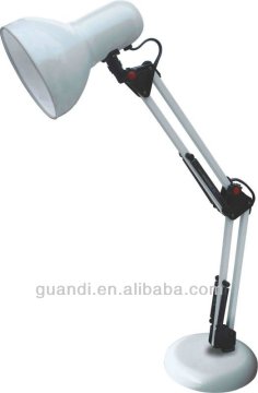 adjustable metal arm work lamp with base and clip 40W E27