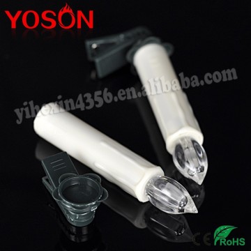 AA Dry Battery 12 color changing Remote Control Plastic LED Candle Light