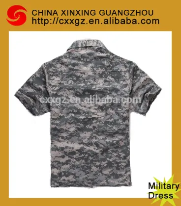 military short sleeves dress