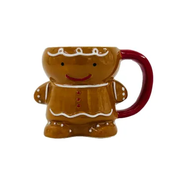2023 Christmas-themed Ceramic Beer Mug: Featuring Popular Characters like Gingerbread Penguins and Snowmen
