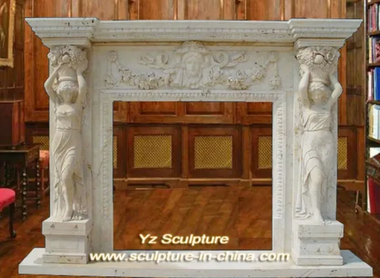 Natural Stone Fireplace Mantel FPS-A006