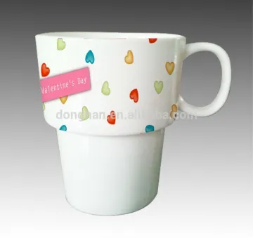 26.6% duty rate V shape ceramic decal mug