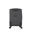 business soft polyester expandable trolley luggage