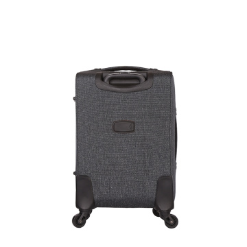 business soft polyester expandable trolley luggage