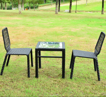 Outdoor Garden Luxurious Tea Table And Two Chair Set