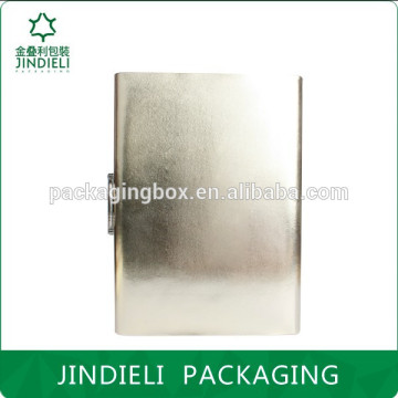 top sale beauty leather cosmetic box packaging with decorative handle