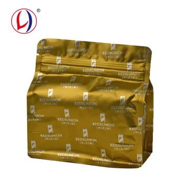 Custom Printed Resealable Ziplock Flat Bottom Coffee Bags for Wholesale