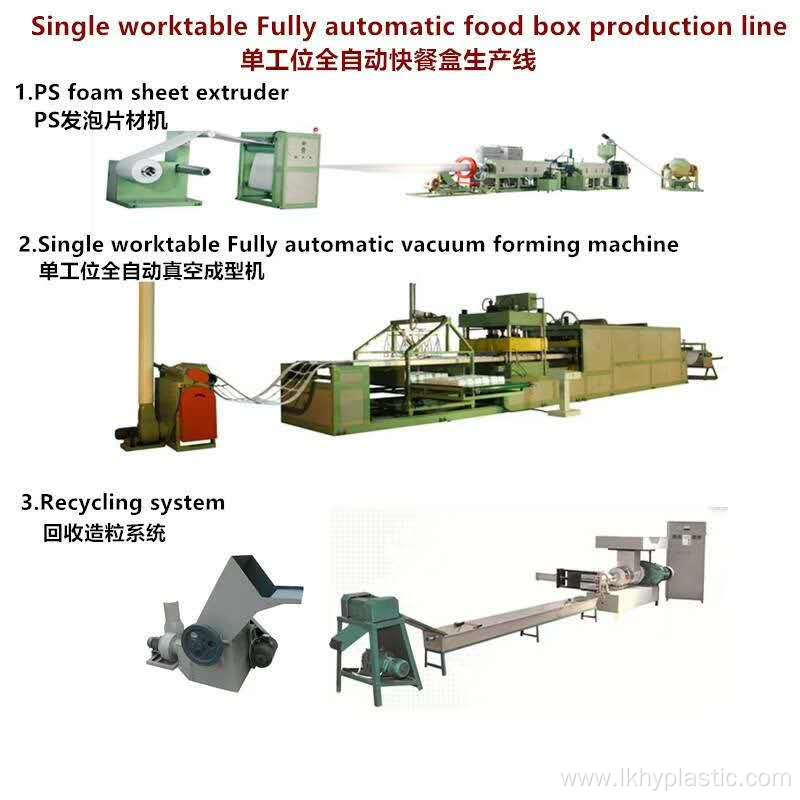 Foam Food Containers Plate Making Machine