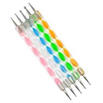 Factory Price Nail Art Set - 5pcs Double-Headed Rhinestone Dotting Pens