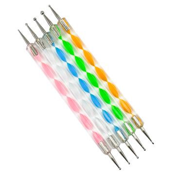 Factory Price Nail Art Set - 5pcs Double-Headed Rhinestone Dotting Pens