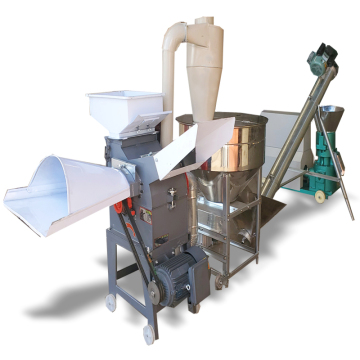 400 KG/H Flat Die Feed Processing Machine Line for Wheat to Cattle and Goose Pellets