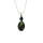 Natural Gemstone Agate Necklace with Silver Chain