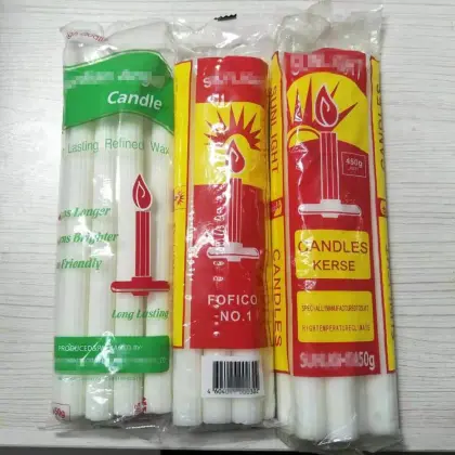 400g zambia paraffin wax candles fluted candles