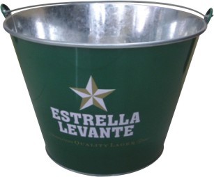 Branded Tin Beverage ice bucket