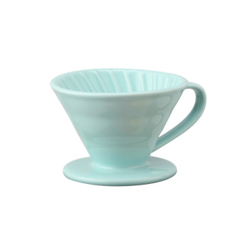 Chorrinho de café de cerâmica azul -céu