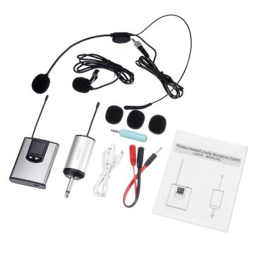Wholesale OEM Potable Wireless Lavalier UHF Microphone for DSLR Camera Interviews and Live Recordings