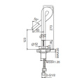 Water Tap Washbasin Faucet Single Lever Basin Mixer