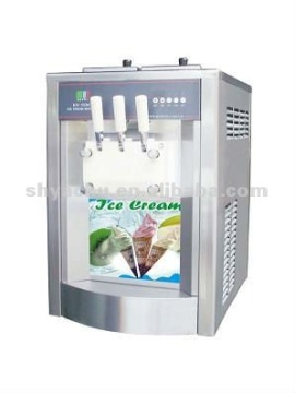 high quality soft ice cream maker with three flavors