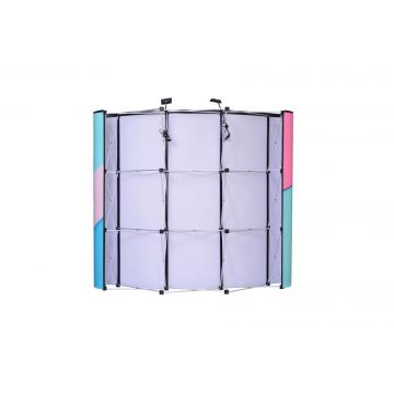 Spring pop up stand with lights for advertising