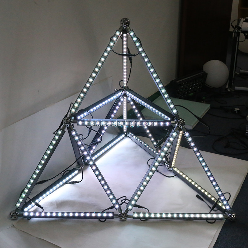 DMX512 3D trojuholnítko svetlo