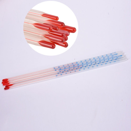 Red Liquid Glass water Mercury Thermometers temperature