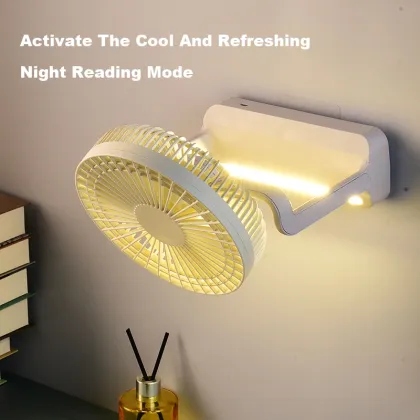 3600mAh Rechargeable Multifunctional Fan with Night Light