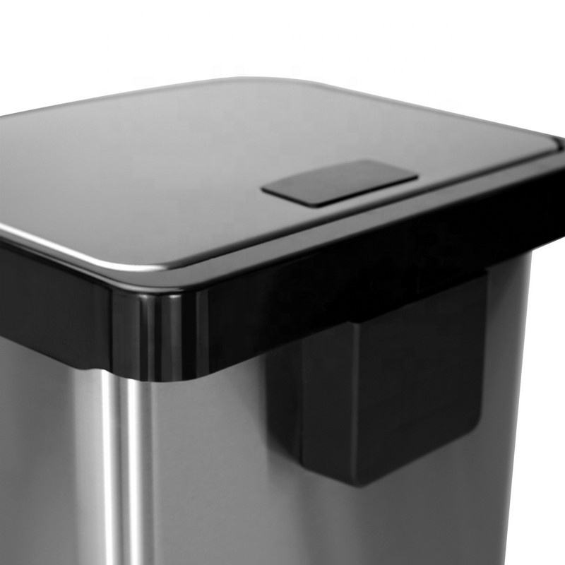 stainless steel trash can