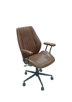 Modern PU office chair with armrest