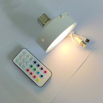 High Quality RGB Color Changing E27/E26 Smart Light Bulbs - 2 Pack with Wireless Charging