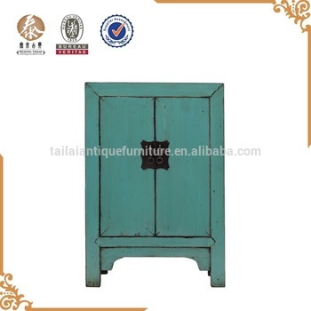 chinese beijing solid wood bedside small cabinet tailai antique furniture