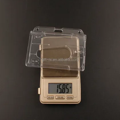Double-Sided Card Holders: Transparent Hard Plastic Card Holders for Secure Storage and Display