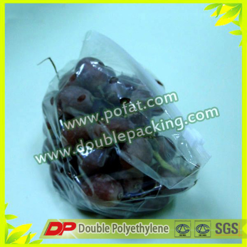 Customized colorful printing ziplock clear fresh grape plastic bag