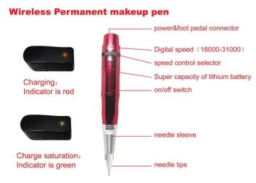 Speed Adjustment Eyelids Permanent Makeup Pen Without Power Cord