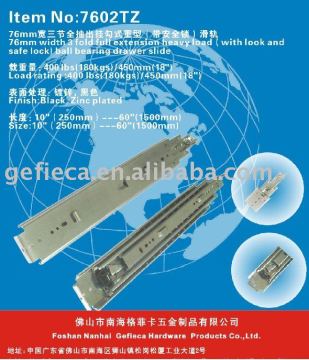 heavy load ball bearing drawer slide bayonet mount 7602T