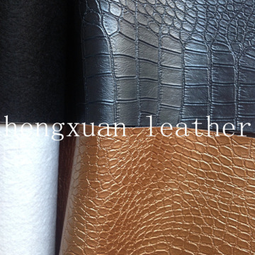 Colorful Crocodile Leather , Imitation Crocodile Leather, Animal Printed Artificial Leather