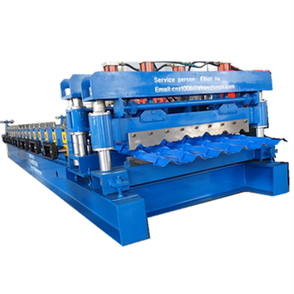 New 970 steel roof tile forming machine