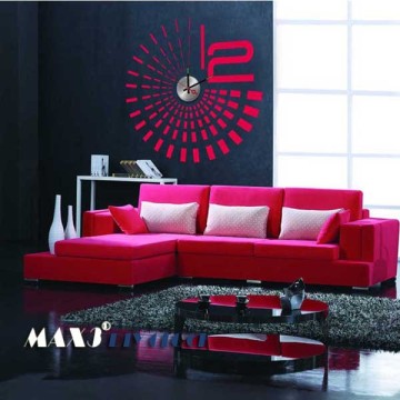 Wheel PVC Wall Sticker Clock