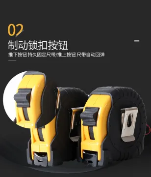 Customized ABS case and TPR coated Measuring Tape