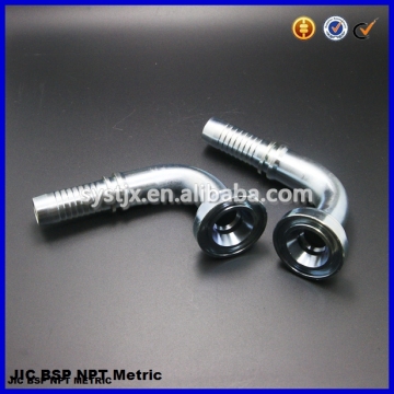 High pressure hydraulic carbon steel flange elbow fitting