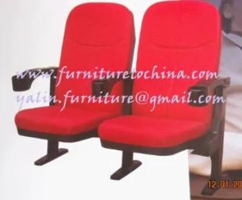Cinema chair with cup holder, theatre auditorium furniture