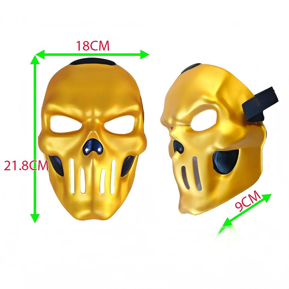 Gold Skull PVC Mask