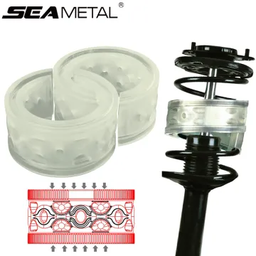 2PC Car Buffer Car Shock Absorber Spring Bumper Auto-buffers Springs Bumpers Cushion Automobile Type B Universal For Cars Buffer