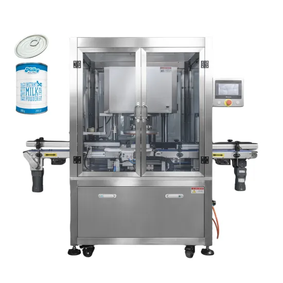 Automatic Milk Powder Vacuum Nitrogen Filling and Sealing Machine for Food Tin Cans