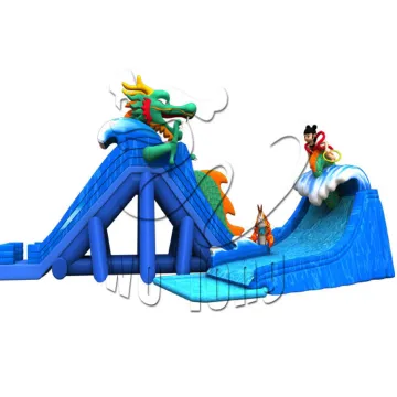 Moving Commercial Grade Equipment Inflatable Water Park Slide Equipment For Sale